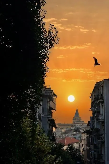 公寓 Taksim Private Terrace Close To Antique Store Galata Port Cihangir 伊斯坦布尔 土耳其