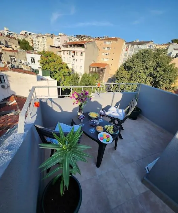 公寓 Taksim Private Terrace Close To Antique Store Galata Port Cihangir 伊斯坦布尔