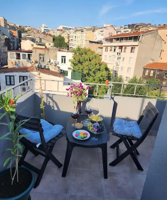 Taksim Private Terrace Close To Antique Store Galata Port Cihangir 伊斯坦布尔 土耳其