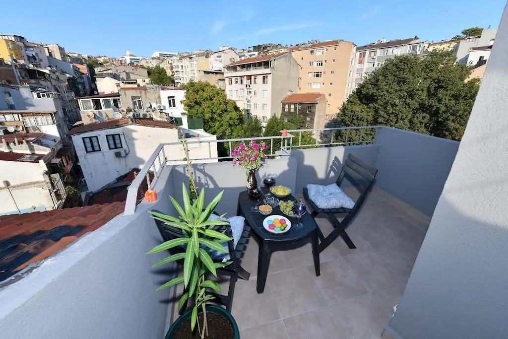 Taksim Private Terrace Close To Antique Store Galata Port Cihangir 伊斯坦布尔 0*,
