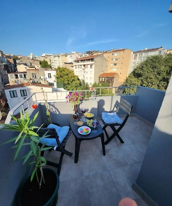 Taksim Private Terrace Close To Antique Store Galata Port Cihangir 伊斯坦布尔 0*,  土耳其